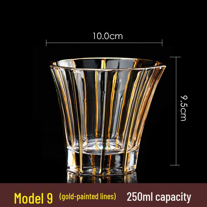 European Style Gold Rim Crystal Whiskey & Brandy Glass
European Style Gold Rim Crystal Whiskey & Brandy Glass