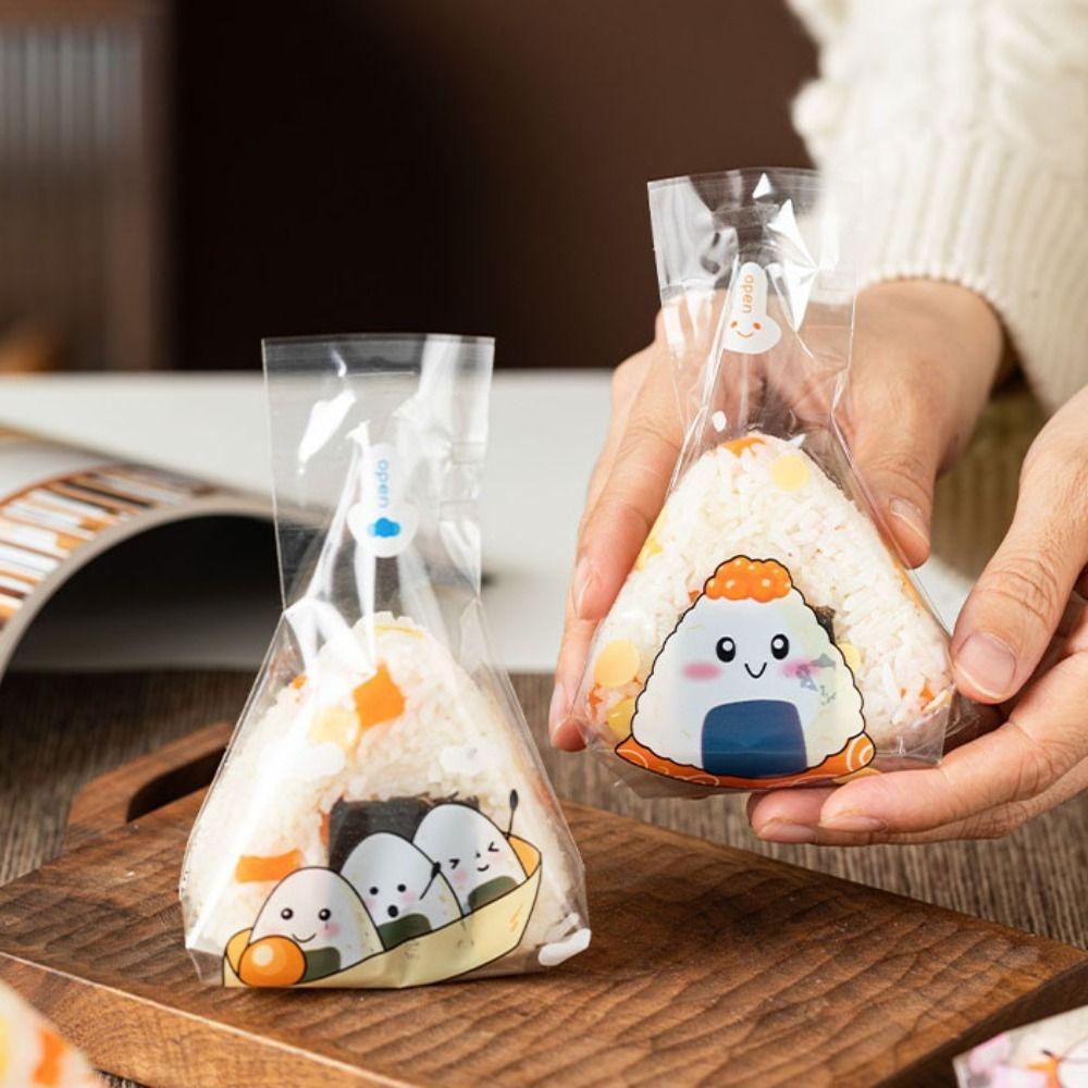 100 шт. мультяшный узор треугольный рисовый шарик упаковочный мешок прозрачный суши мешок бизнес Rice Ball
100 шт. мультяшный узор треугольный рисовый шарик упаковочный мешок прозрачный суши мешок бизнес Rice Ball