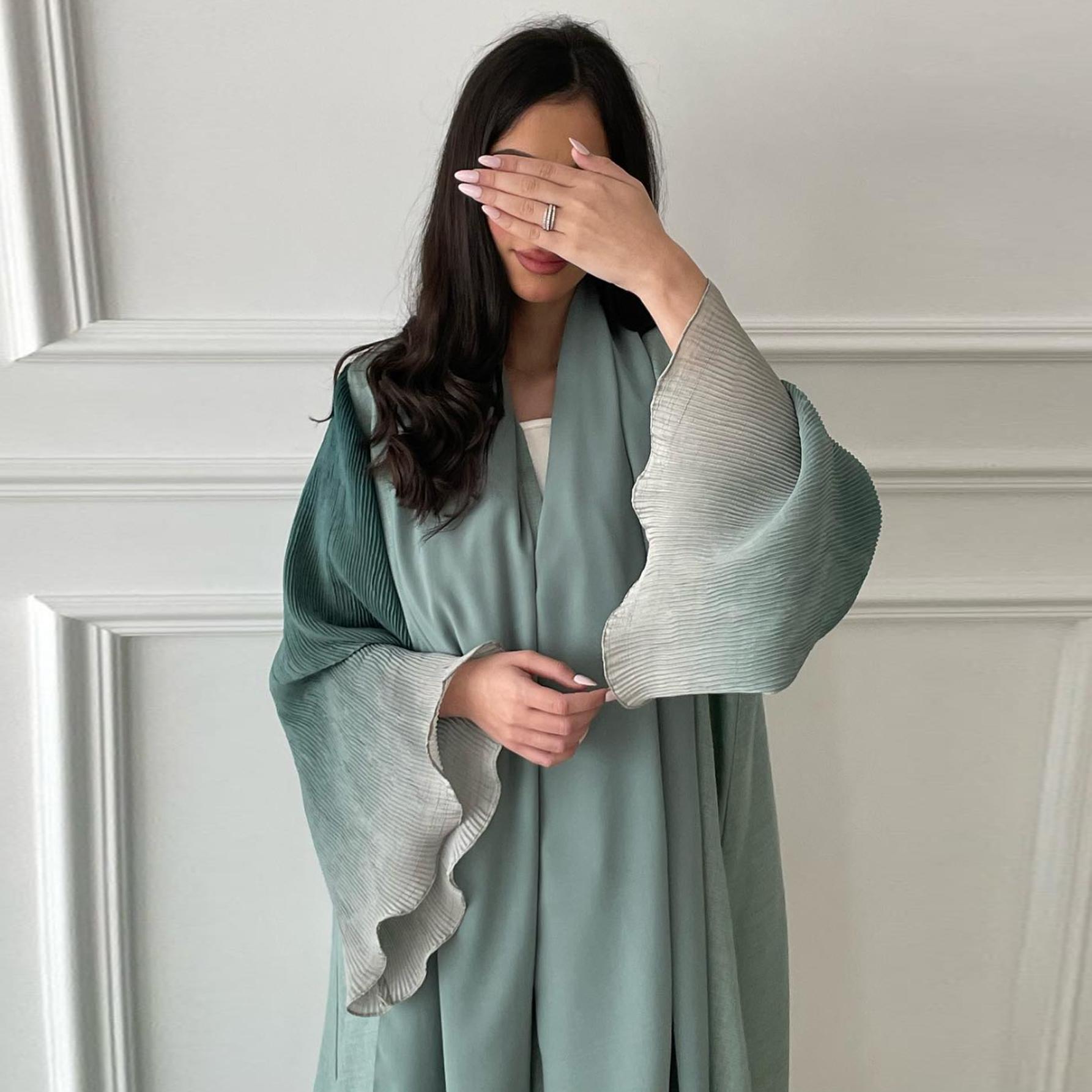 Жінки мусульманські Abaya з відкритим фронтом, розкльошені рукави, повсякденні арабські Abaya, елегантні турецькі кафтани, жінки, джилбаби, ісламські максі-сукні One Size світло-синій колір
Жінки мусульманські Abaya з відкритим фронтом, розкльошені рукави, повсякденні арабські Abaya, елегантні турецькі кафтани, жінки, джилбаби, ісламські максі-сукні One Size світло-синій колір