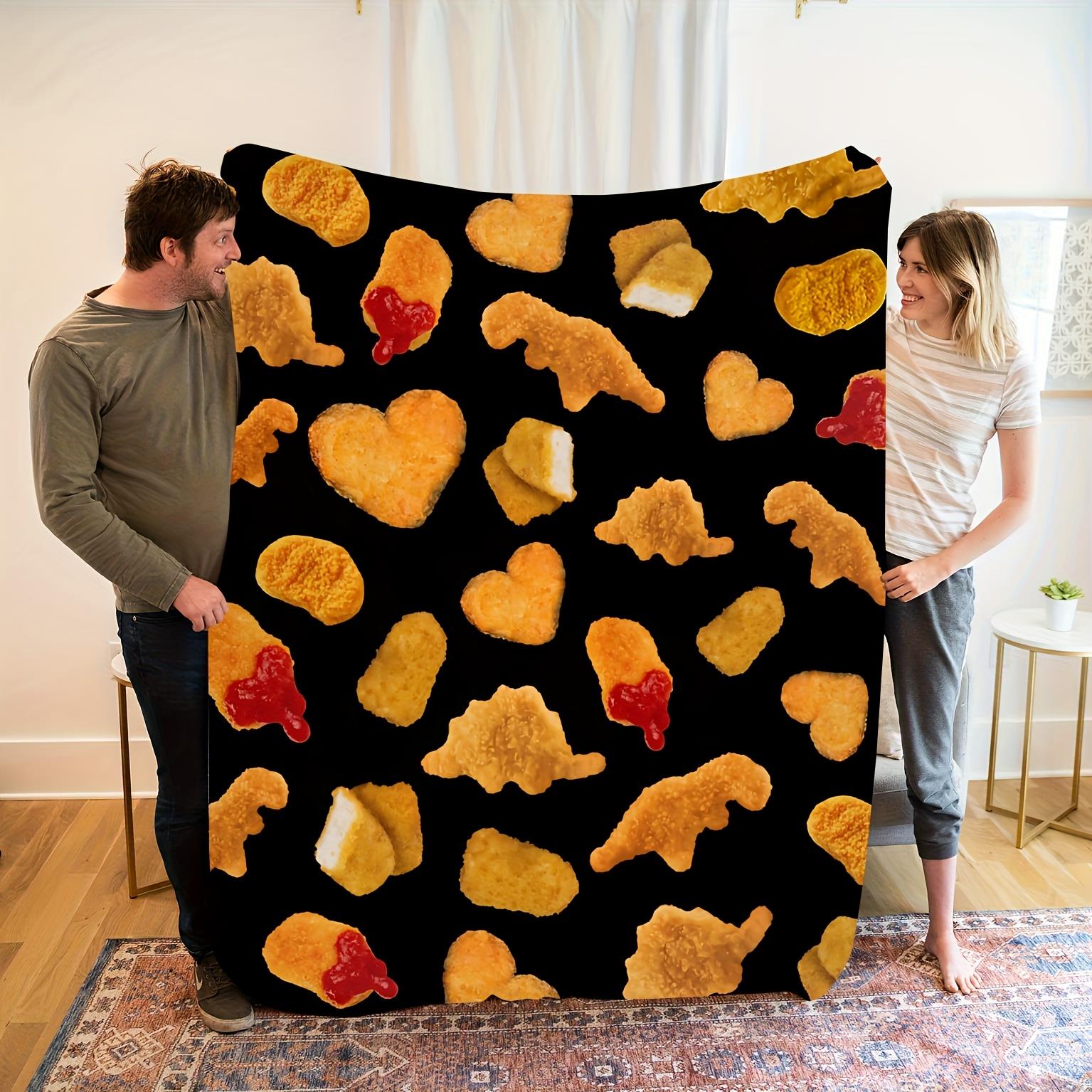 Colorful chicken and tomato sauce pattern blanket - an excellent gift. Suitable for camping, traveling and home decoration. 75x90cm
Colorful chicken and tomato sauce pattern blanket - an excellent gift. Suitable for camping, traveling and home decoration. 75x90cm