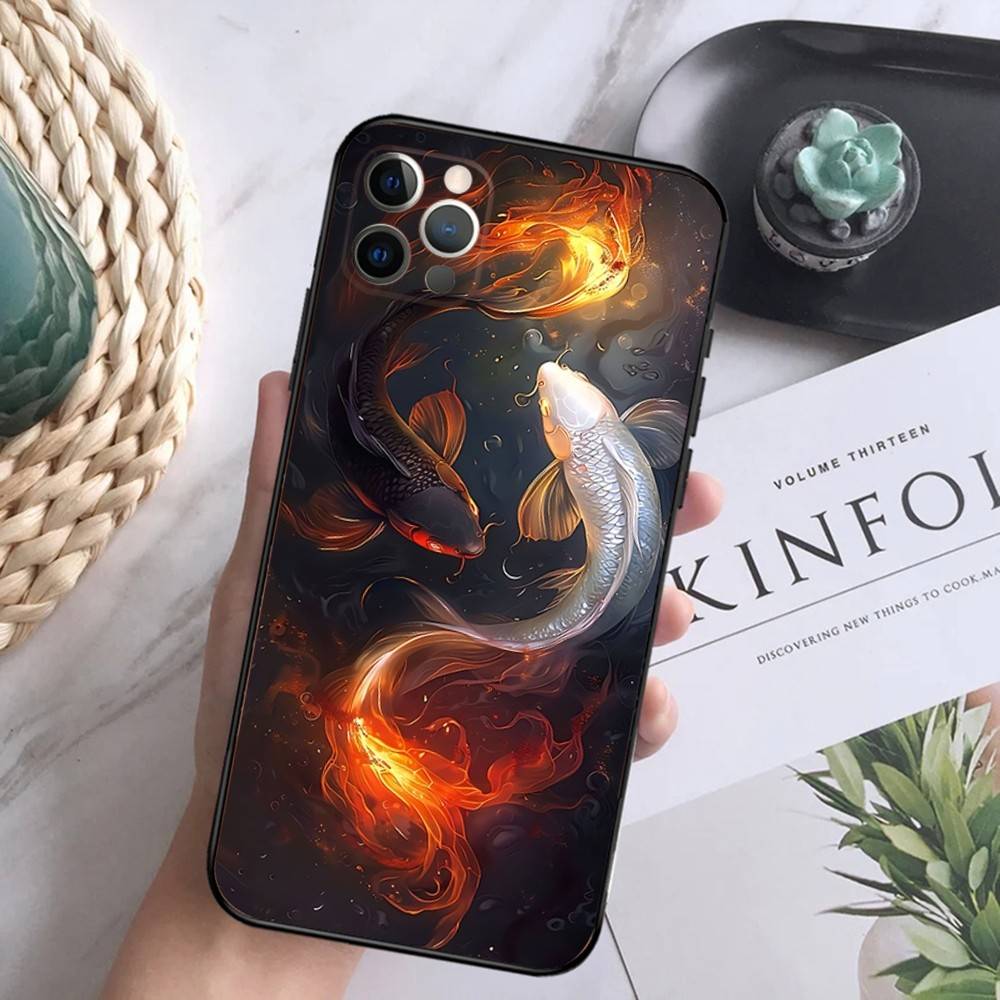 Koi Carp Fish Yin Yang Phone Case For iPhone 16,15,14,13,12 Mini 11 Pro XR,X,XS,MAX 7,8 Plus Silicone Cover Soft Black iPhone13mini
Koi Carp Fish Yin Yang Phone Case For iPhone 16,15,14,13,12 Mini 11 Pro XR,X,XS,MAX 7,8 Plus Silicone Cover Soft Black iPhone13mini