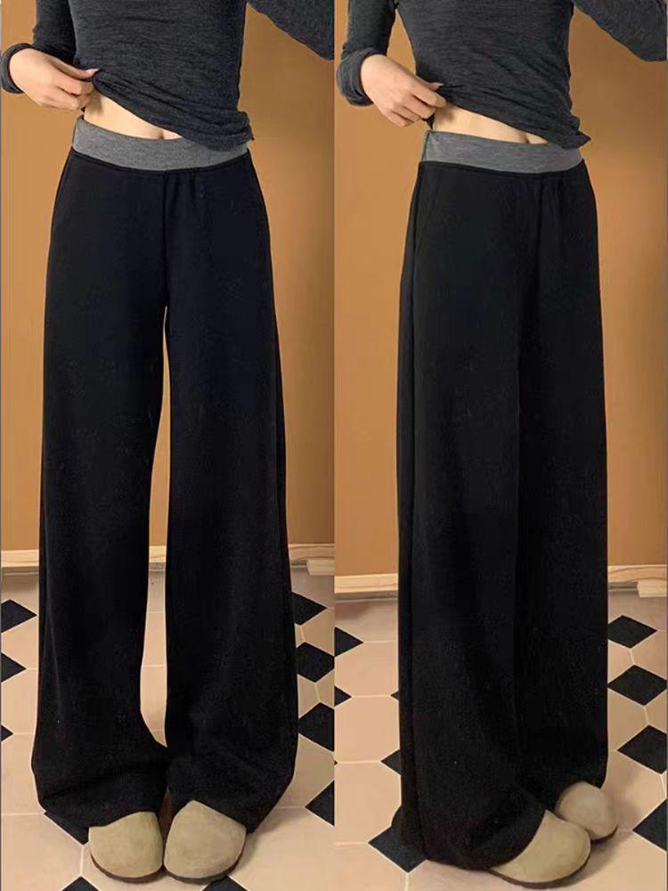 Plus Size Women s High Waist Patchwork Sports Pants - Loose Slimming Wide Leg Floor Length 4XL чёрный
Plus Size Women s High Waist Patchwork Sports Pants - Loose Slimming Wide Leg Floor Length 4XL чёрный