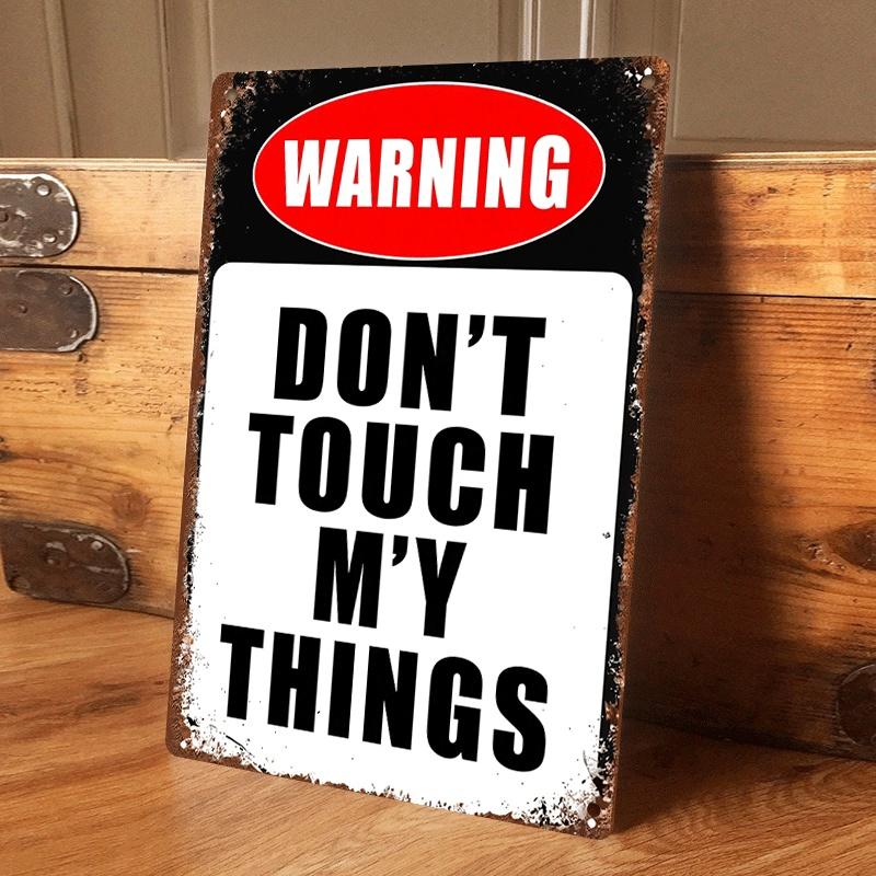 1 item: Warning sign tinplate painting, vintage distressed style, home decoration plaque, creative and fun room wall art hanging (as the picture,20x30cm)
1 item: Warning sign tinplate painting, vintage distressed style, home decoration plaque, creative and fun room wall art hanging (as the picture,20x30cm)