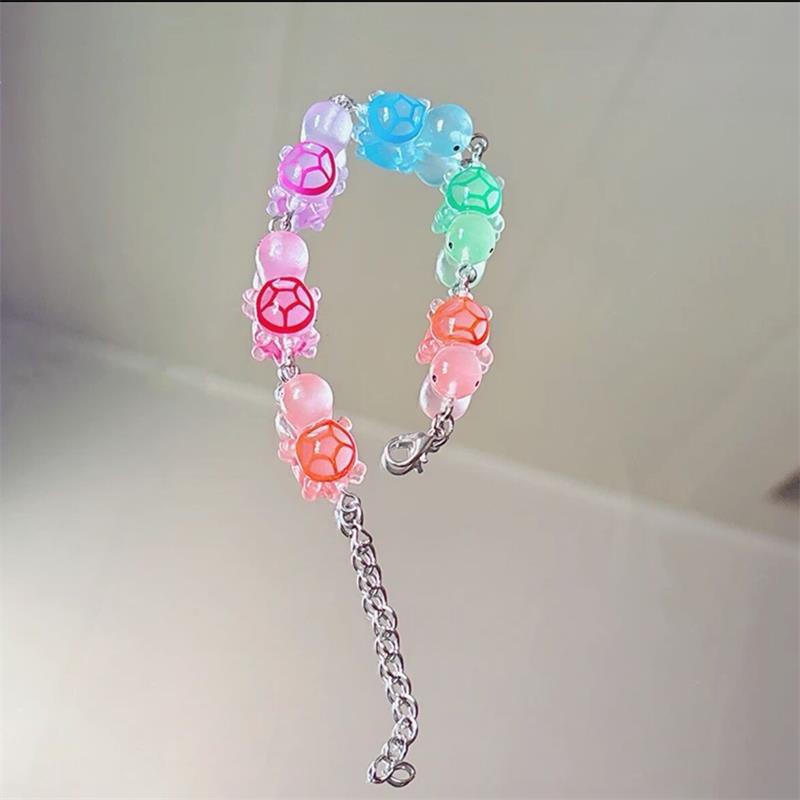 Cartoon Funny Luminous Turtle Bracelet Multi-Color Glow In The Dark Dopamine All-Match Adjustable Bracelet Couple Accessory Gift
Cartoon Funny Luminous Turtle Bracelet Multi-Color Glow In The Dark Dopamine All-Match Adjustable Bracelet Couple Accessory Gift