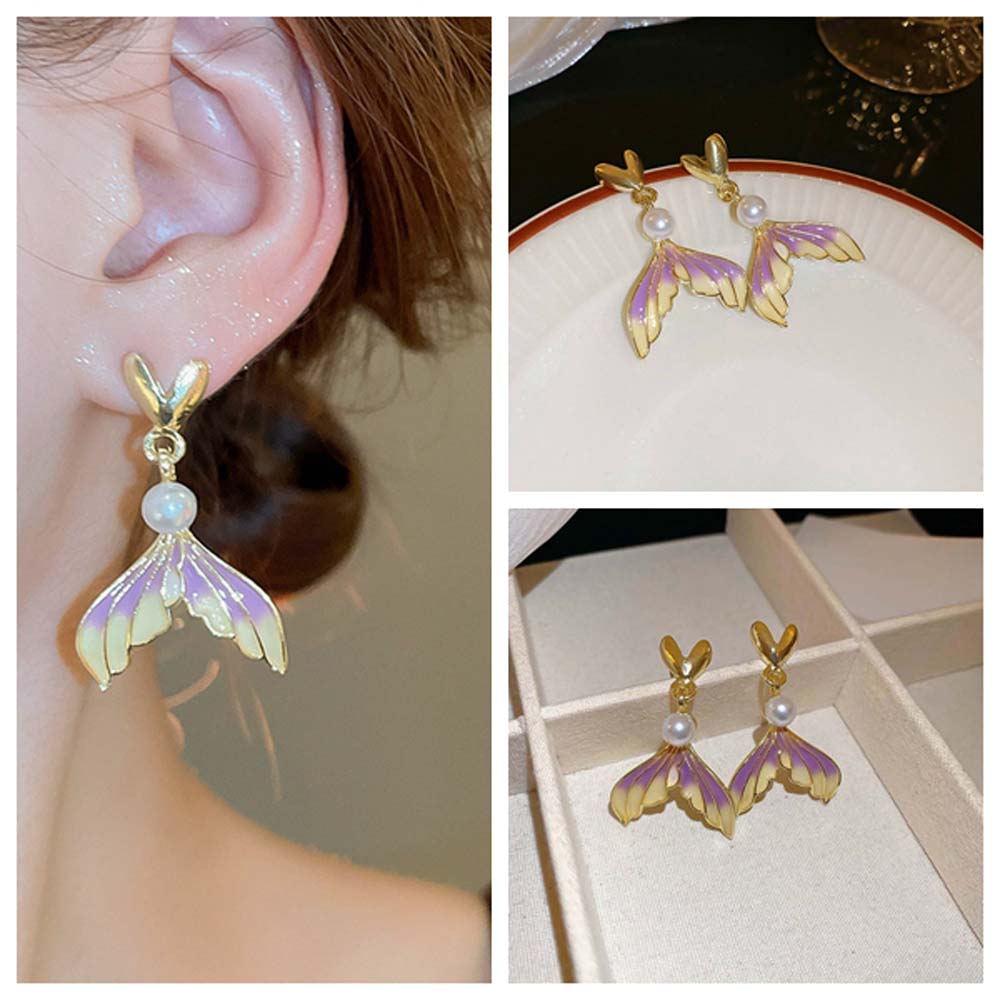 Pearl Ocean Mermaid Eardrop Princess Mermaid Ear Studs Ocean Fishtail Studs Earrings Wedding золотой/фиолетовый
Pearl Ocean Mermaid Eardrop Princess Mermaid Ear Studs Ocean Fishtail Studs Earrings Wedding золотой/фиолетовый
