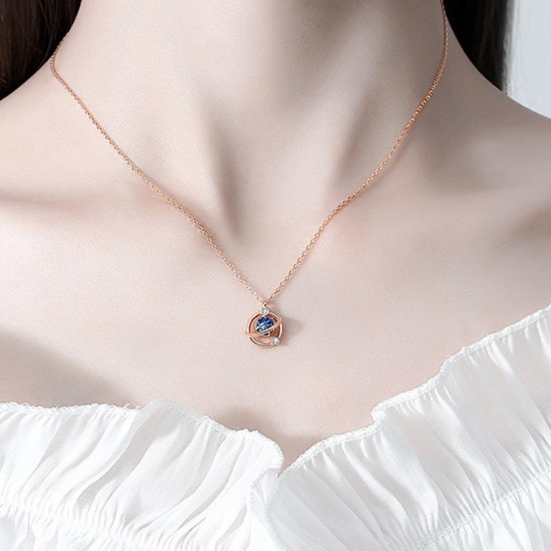 S925 Sterling Silver Dream Planet Necklace Trendy Affordable Luxury Fashion Clavicle Chain Female
S925 Sterling Silver Dream Planet Necklace Trendy Affordable Luxury Fashion Clavicle Chain Female
