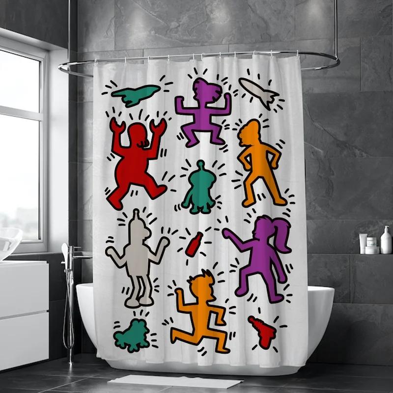 Keith Harings Bathroom Curtain for Shower Curtains for Bathroom Accessories Bath Bedrooms Waterproof the Home Fabric Shade W120XH180cm
Keith Harings Bathroom Curtain for Shower Curtains for Bathroom Accessories Bath Bedrooms Waterproof the Home Fabric Shade W120XH180cm