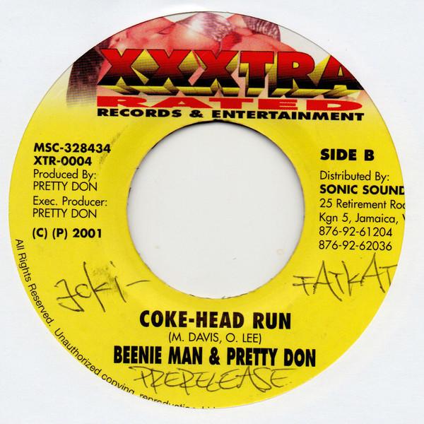 7inch Record BEENIE MAN & PRETTY DON - Coke-Head Run NONE Xxxtra Rated 2001 Jamaica Reggae, Ska & Dub Used
7inch Record BEENIE MAN & PRETTY DON - Coke-Head Run NONE Xxxtra Rated 2001 Jamaica Reggae, Ska & Dub Used