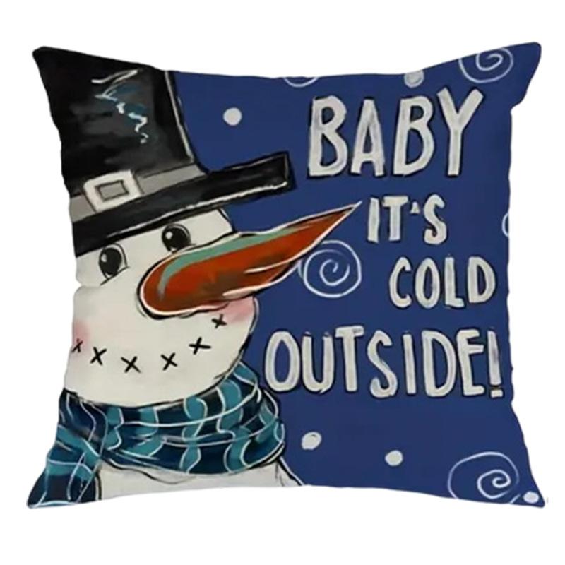 New Product Blue And White Snowman Pickup Pillow Case Home Ornament Christmas Tree Bell Nap Pillow Cushion Premium 45*45cm
New Product Blue And White Snowman Pickup Pillow Case Home Ornament Christmas Tree Bell Nap Pillow Cushion Premium 45*45cm