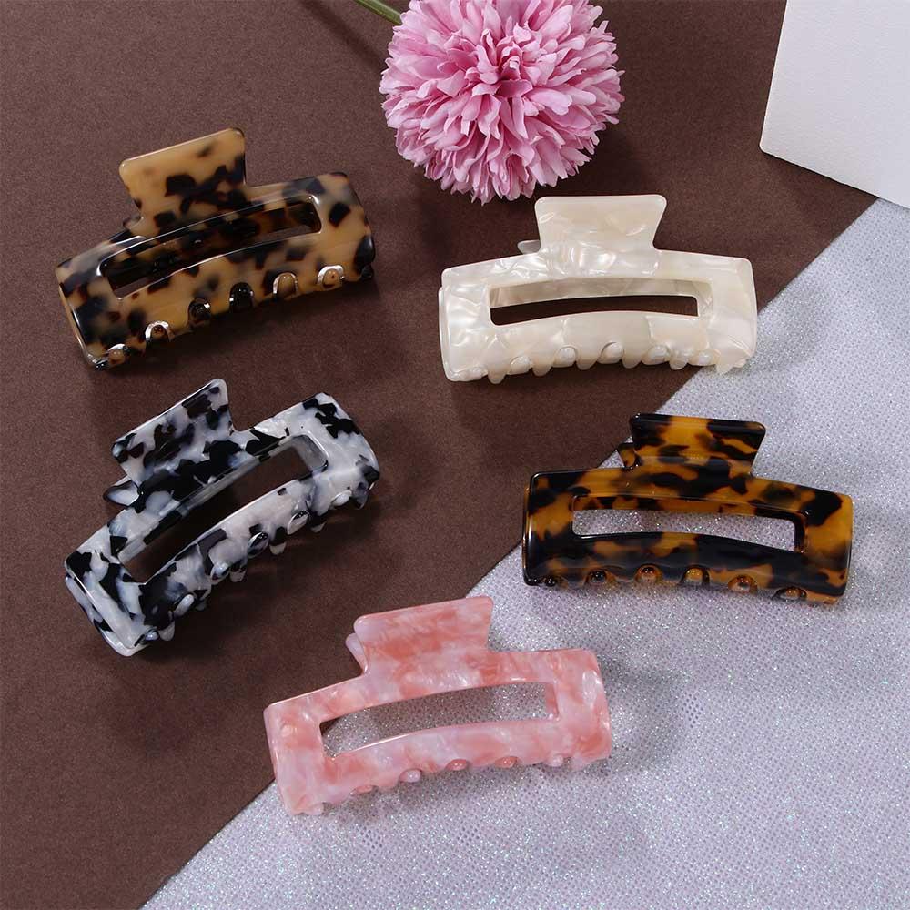Girls Retro Acrylic Women Leopard Hairdress Crab Clips Bath Clips Hair Claws коричневий
Girls Retro Acrylic Women Leopard Hairdress Crab Clips Bath Clips Hair Claws коричневий