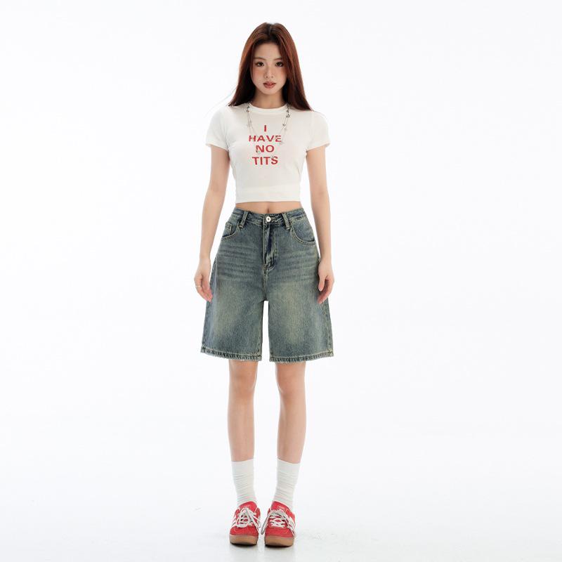Women s Retro Blue Wide-Leg Denim Shorts - Spring/Summer Slimming Five-Point Pants XL
Women s Retro Blue Wide-Leg Denim Shorts - Spring/Summer Slimming Five-Point Pants XL