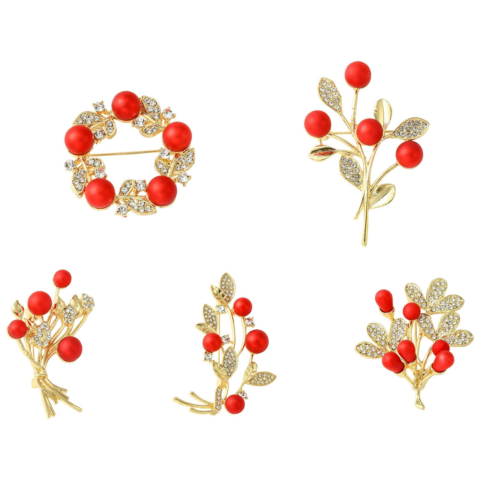 Pandahall 5Pcs Mixed Styles Rhinestone Flower Brooches Set Red Series Wreath Bouquet Brooches for Party Wedding Decor бежевий
Pandahall 5Pcs Mixed Styles Rhinestone Flower Brooches Set Red Series Wreath Bouquet Brooches for Party Wedding Decor бежевий