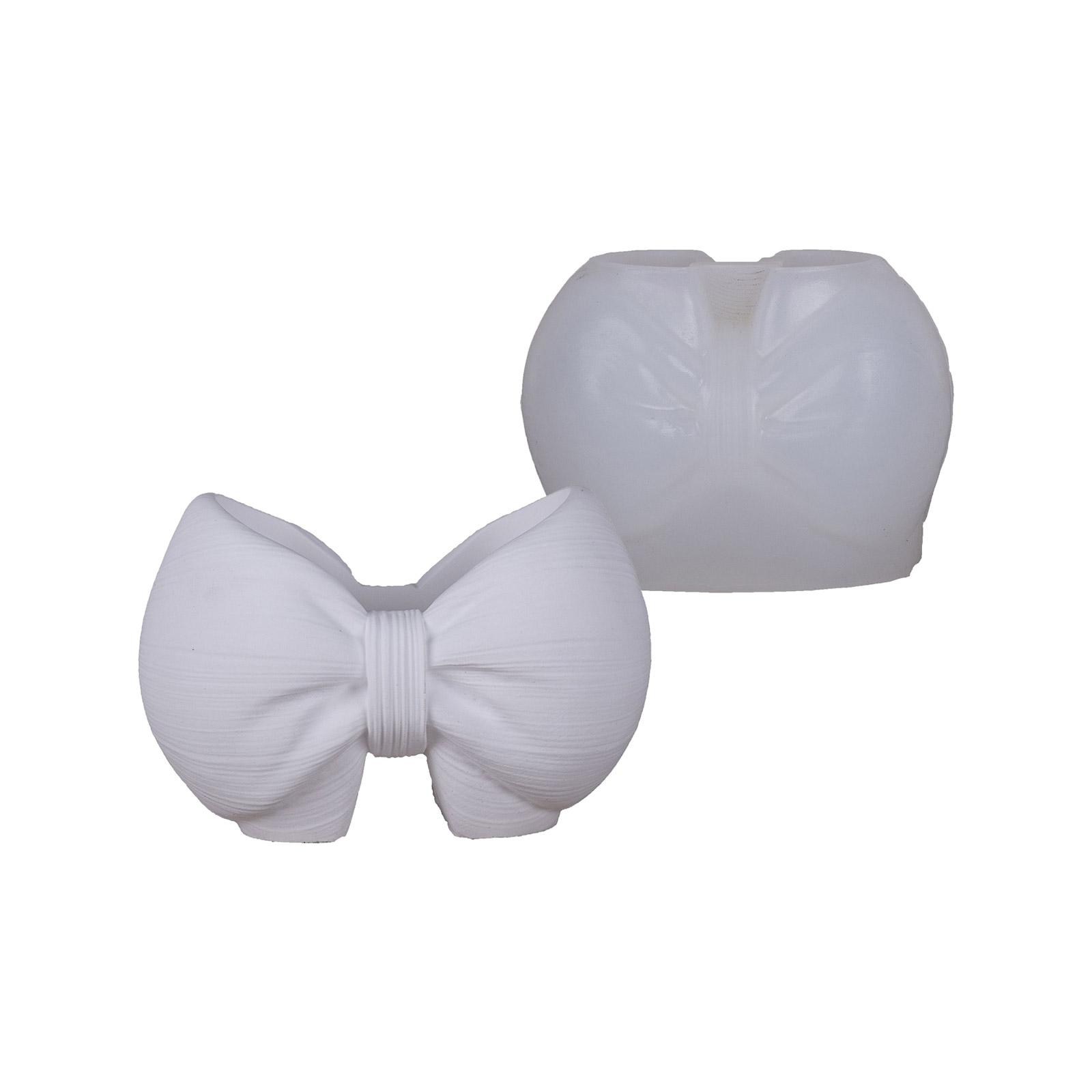 Форма для кашпо с бантом, силиконовая, для смолы, цемента, бетона, поделок, DIY, изготовление ювелирных изделий, украшение дома, подарок