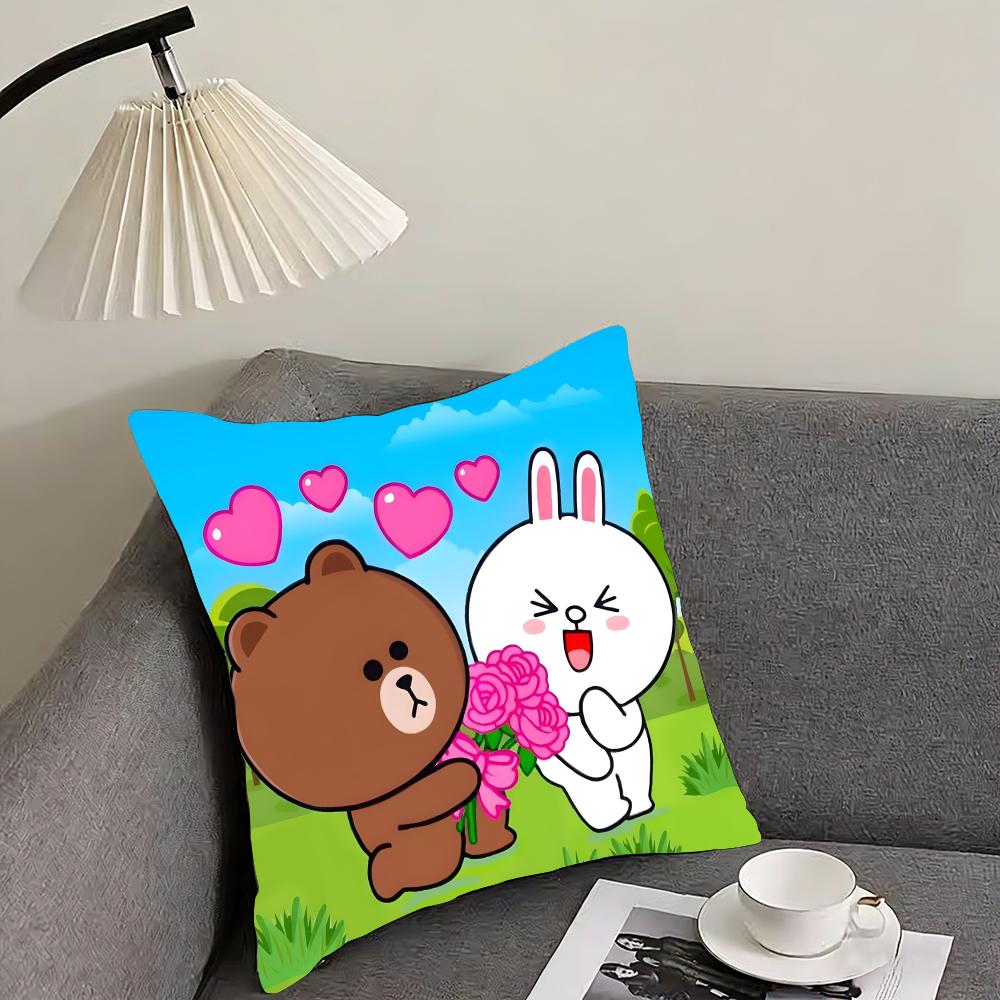 BBrown BearR And Cony Cute Cushion Cover Pillowcase Ultra Soft Skin Friendly Fabric Cloud Like Comfort Concealed Zipper 30x30cm
BBrown BearR And Cony Cute Cushion Cover Pillowcase Ultra Soft Skin Friendly Fabric Cloud Like Comfort Concealed Zipper 30x30cm