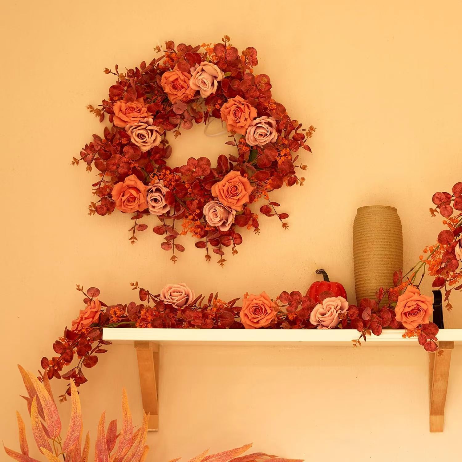 Simulation Maple Leaf Rattan Autumn Home Decoration Peony Flower Living Room Wreath Decoration Pendant Simulation Rattan
Simulation Maple Leaf Rattan Autumn Home Decoration Peony Flower Living Room Wreath Decoration Pendant Simulation Rattan