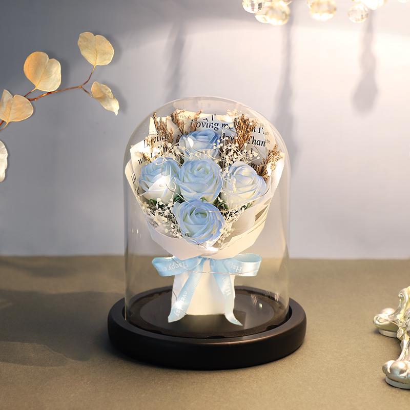 Eternal Ice Blue Rose & Baby s Breath Bouquet - Soap Flower Gift for Girlfriend
Eternal Ice Blue Rose & Baby s Breath Bouquet - Soap Flower Gift for Girlfriend