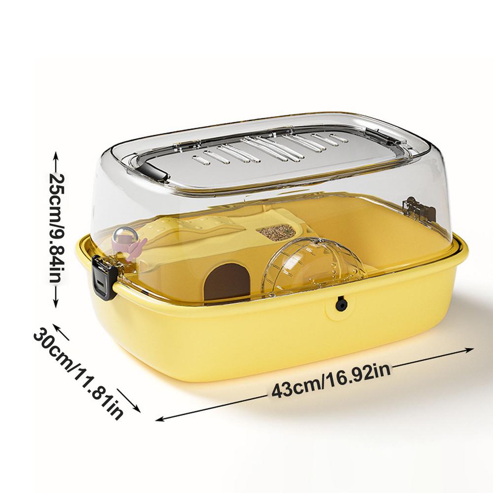 Клетка для хомяка, комнатная клетка для хомяка, замок, 43x30x25 см. Полный комплект с цельной миской для еды, бесшумными бегунками и герметичным чайником. жёлтый
Клетка для хомяка, комнатная клетка для хомяка, замок, 43x30x25 см. Полный комплект с цельной миской для еды, бесшумными бегунками и герметичным чайником. жёлтый