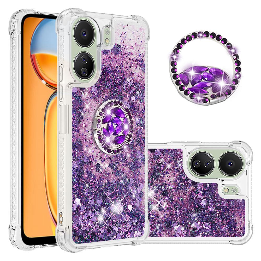 For Xiaomi Redmi 13C 4G/13C 5G/13R 5G/Poco M6 5G/Poco C65 4G TPU Case Kickstand Quicksand Phone Cover Dark Purple/Hearts
For Xiaomi Redmi 13C 4G/13C 5G/13R 5G/Poco M6 5G/Poco C65 4G TPU Case Kickstand Quicksand Phone Cover Dark Purple/Hearts