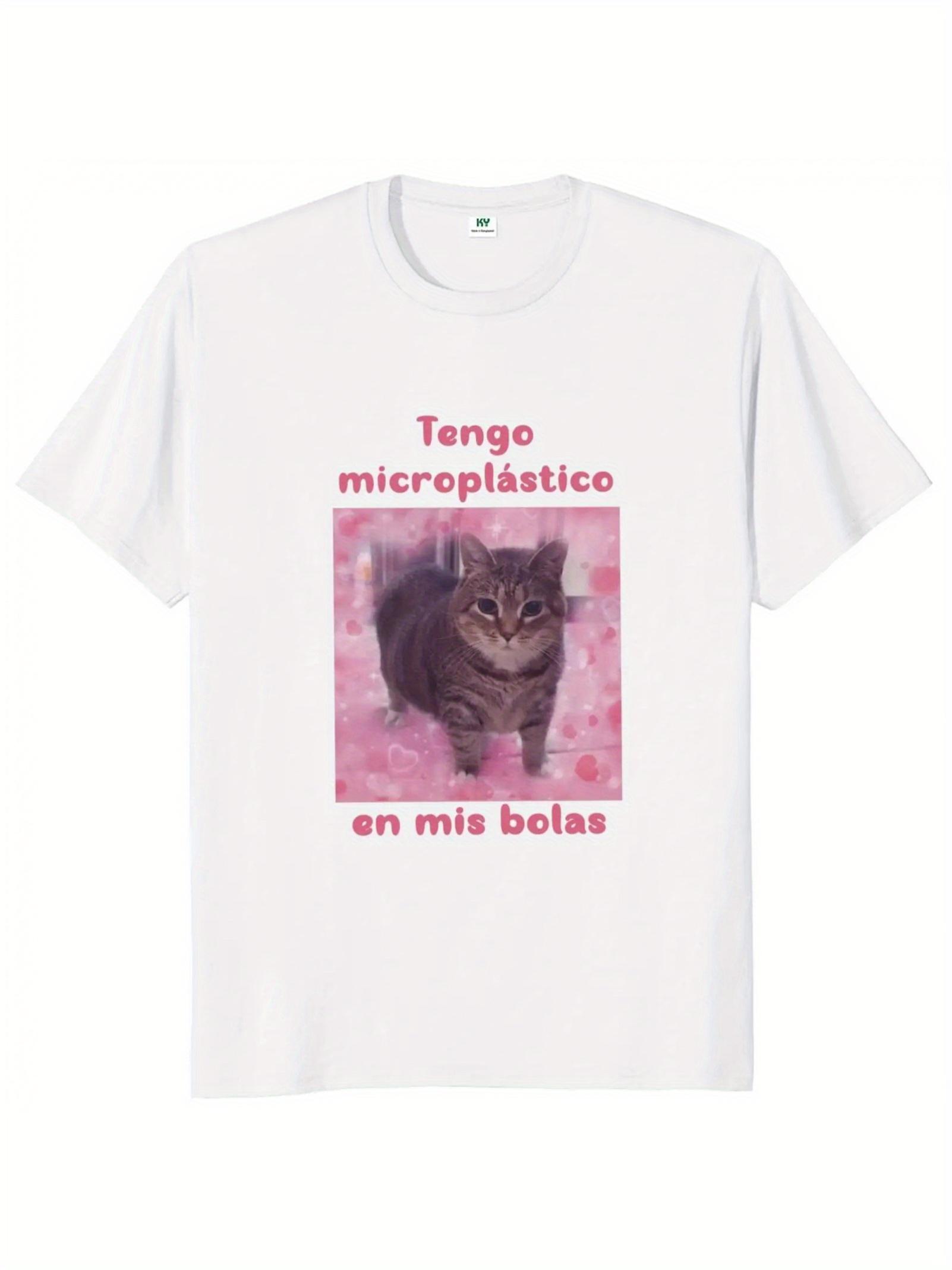 I Have Microplastics In my Balls Cat meme T Shirt Retro Funny Cat Meme Y2k Graphic T-shirts Soft Unisex Tee Tops L
I Have Microplastics In my Balls Cat meme T Shirt Retro Funny Cat Meme Y2k Graphic T-shirts Soft Unisex Tee Tops L