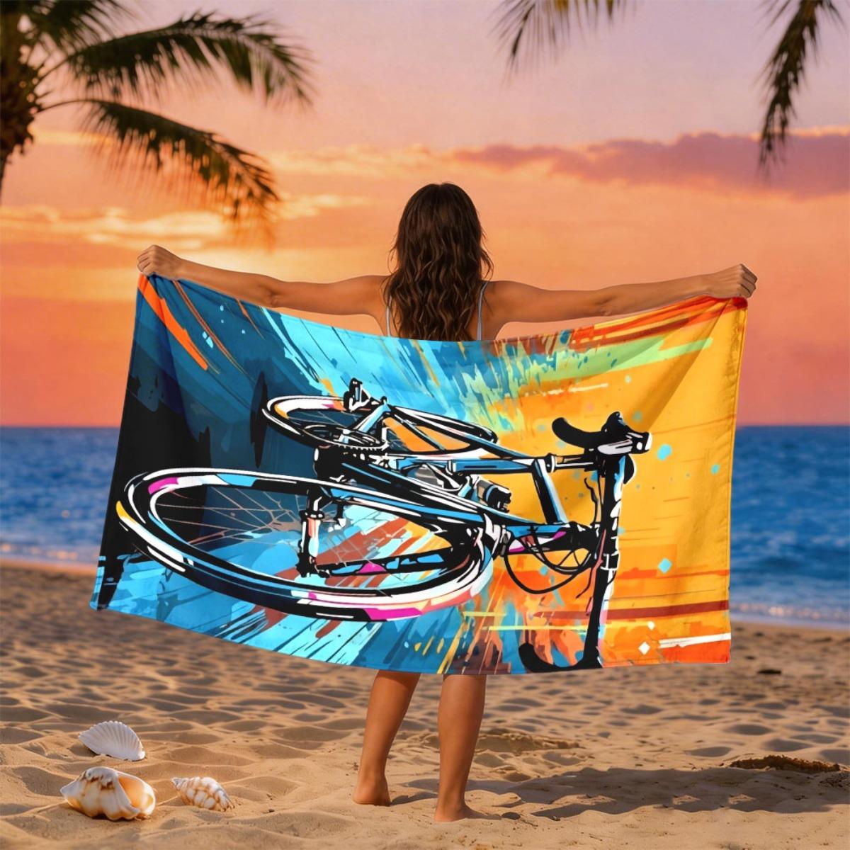 Road cycling graffiti art style polyester microfiber beach towel is highly absorbent, suitable for swimming and beach outings W30*H60(CM)
Road cycling graffiti art style polyester microfiber beach towel is highly absorbent, suitable for swimming and beach outings W30*H60(CM)
