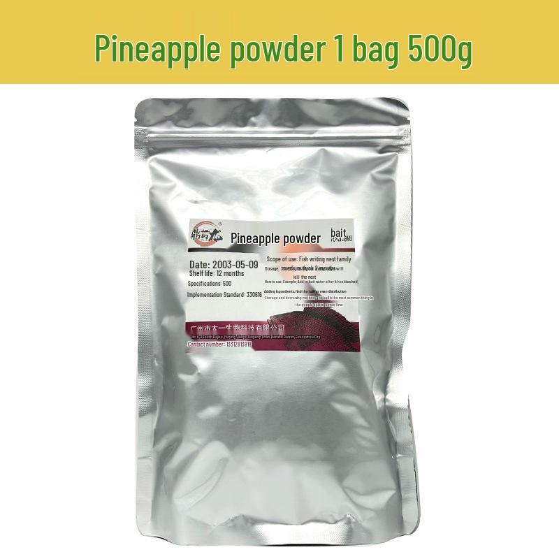 Tilapia Lure Additive Set: Pineapple Powder, Black Water Fragrance, Tiger Wine, Sow s Milk, Black Pit, and Frozen Wild Fishing Bait.
Tilapia Lure Additive Set: Pineapple Powder, Black Water Fragrance, Tiger Wine, Sow s Milk, Black Pit, and Frozen Wild Fishing Bait.