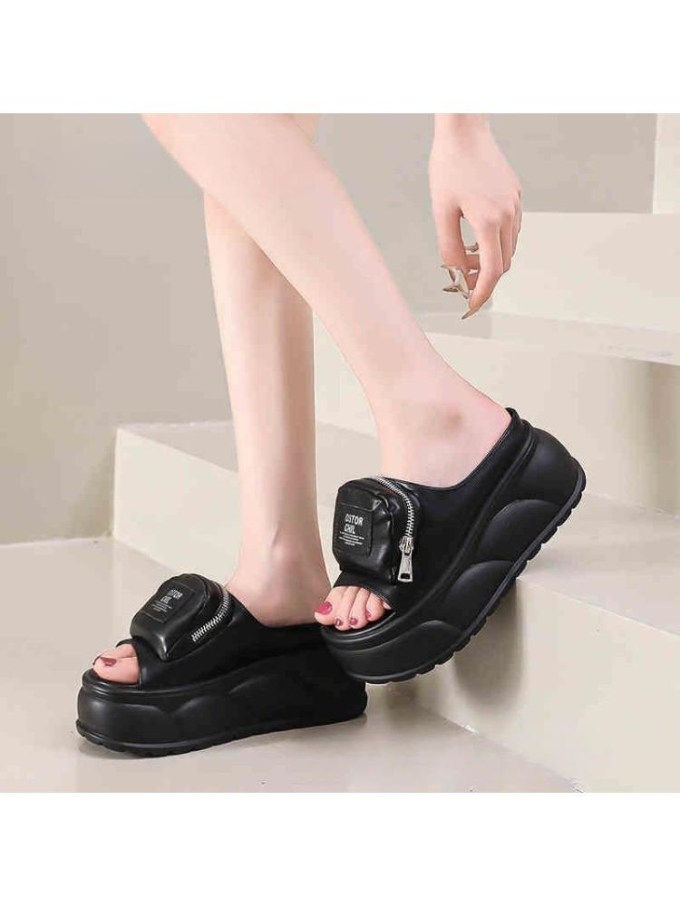 Fashion Women s Summer Versatile Casual One-shoulder Slippers with A Thick Sole and Height-increasing Muffin Feel 35 чёрный
Fashion Women s Summer Versatile Casual One-shoulder Slippers with A Thick Sole and Height-increasing Muffin Feel 35 чёрный