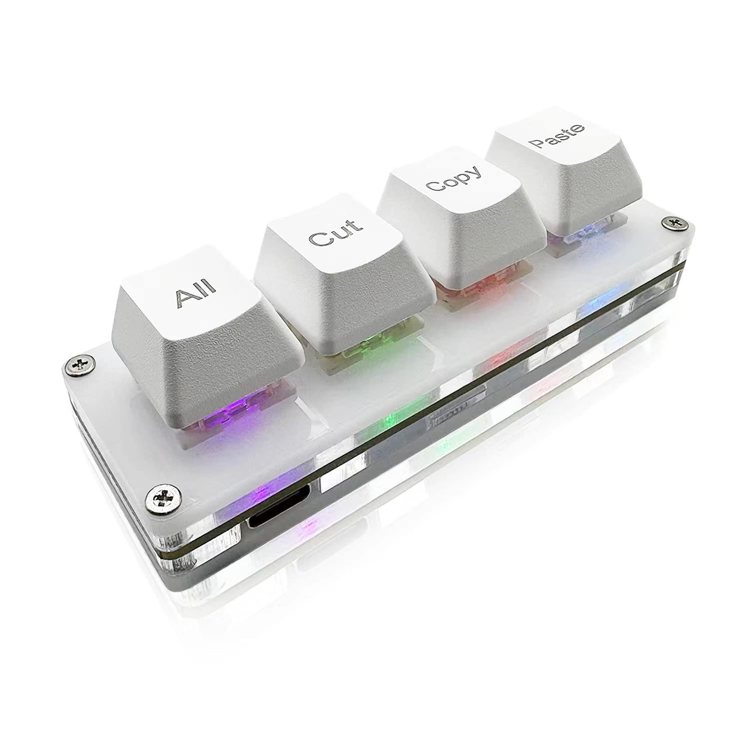 BTXETUEL Mini 4 клавіші Вибрати все Вирізати Копіювати Вставити Макроклавіатура Ctrl AXCV Комбінація клавіш Одноручна клавіатура RGB Ігрова механічна клавіатура Клавіатура OSU білий
BTXETUEL Mini 4 клавіші Вибрати все Вирізати Копіювати Вставити Макроклавіатура Ctrl AXCV Комбінація клавіш Одноручна клавіатура RGB Ігрова механічна клавіатура Клавіатура OSU білий
