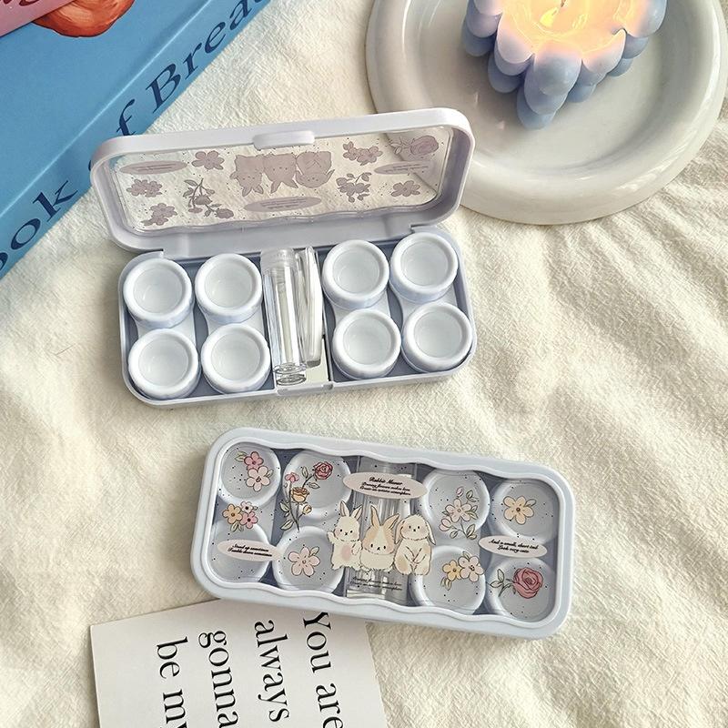 Kawaii Rabbit Contact Lens Case 4 Pairs Storage Box With Mirror Tweezer Suction Stick Portable Eye Care Container For Girl Women синій
Kawaii Rabbit Contact Lens Case 4 Pairs Storage Box With Mirror Tweezer Suction Stick Portable Eye Care Container For Girl Women синій