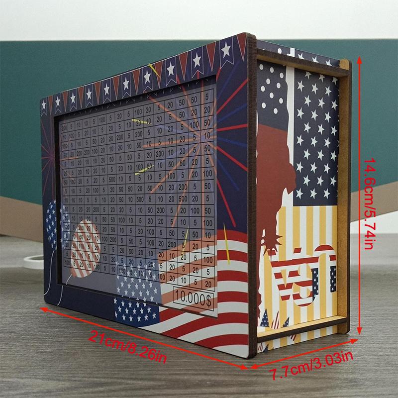 Money Saving Box 10 000 Patriotic 4Th Of July Wooden Money Box With Counter 10K Savings Challenge Budget Box For Adults Kids 1set
Money Saving Box 10 000 Patriotic 4Th Of July Wooden Money Box With Counter 10K Savings Challenge Budget Box For Adults Kids 1set