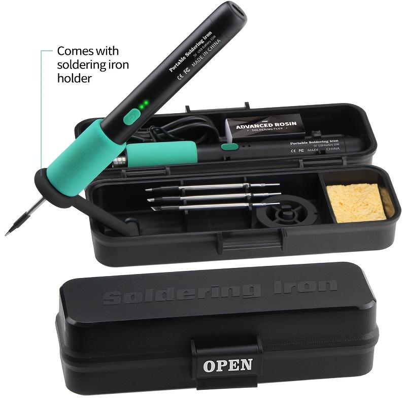 Portable soldering iron kit, smart mini welding set, suitable for home appliance repair and DIY зелений
Portable soldering iron kit, smart mini welding set, suitable for home appliance repair and DIY зелений