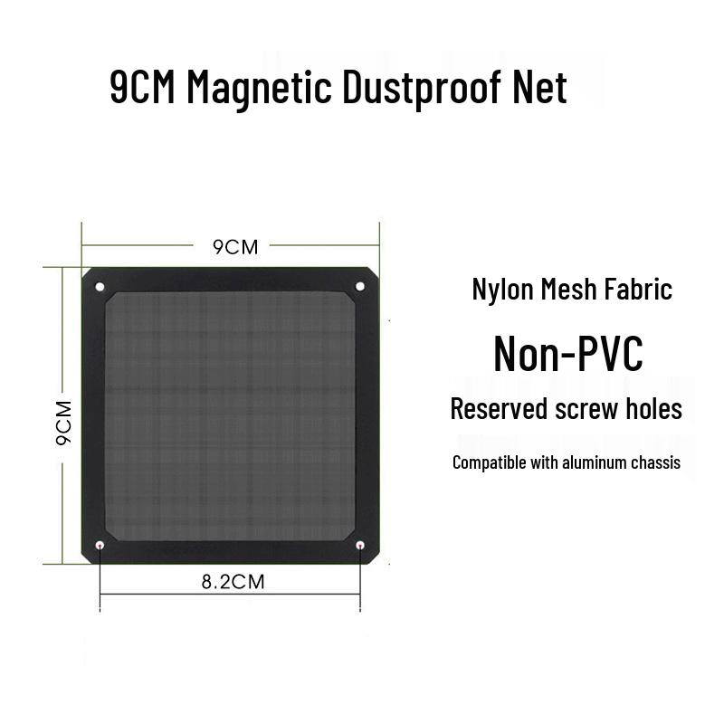 Magnetic PVC Fan Dust Filter Mesh Cover (8/9/12/24cm)
Magnetic PVC Fan Dust Filter Mesh Cover (8/9/12/24cm)
