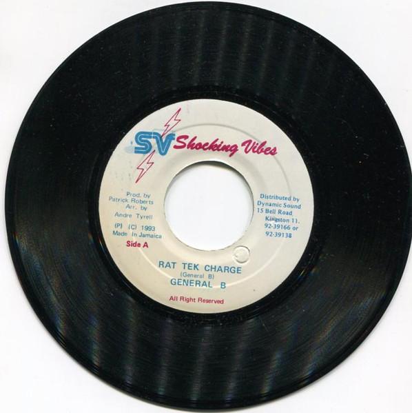 7inch Record GENERAL B - Rat Tek Charge NONE Shocking Vibes 1993 Jamaica Reggae, Ska & Dub Used
7inch Record GENERAL B - Rat Tek Charge NONE Shocking Vibes 1993 Jamaica Reggae, Ska & Dub Used