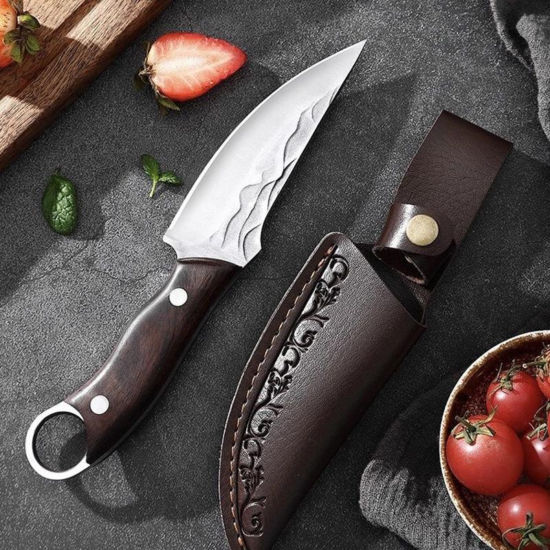 Forged Cleaver Kitchen Chef Butcher Knife Stainless Steel Boning Knife Fishing Meat for Cooking Wood Handle Knife With Sheath
Forged Cleaver Kitchen Chef Butcher Knife Stainless Steel Boning Knife Fishing Meat for Cooking Wood Handle Knife With Sheath