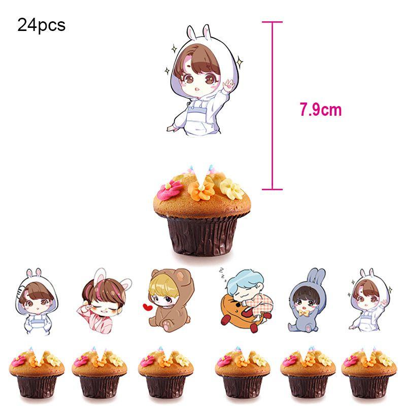 День рождения БТС Тематические принадлежности для вечеринки Декор Баннер на день рождения Топпер для торта Мальчики Бангтан 24Pcs-Cupcake Topper
День рождения БТС Тематические принадлежности для вечеринки Декор Баннер на день рождения Топпер для торта Мальчики Бангтан 24Pcs-Cupcake Topper