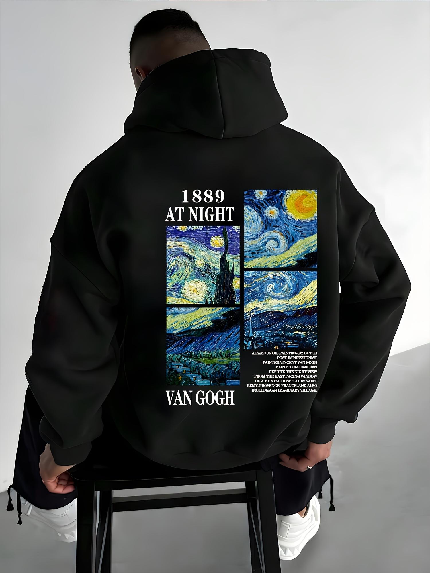 Men s Van Gogh Starry Night Hooded Sweatshirt - 1890 Art Print,with Iconic Brushstrokes and Design Inspired By Vincent Van Gogh 3XL
Men s Van Gogh Starry Night Hooded Sweatshirt - 1890 Art Print,with Iconic Brushstrokes and Design Inspired By Vincent Van Gogh 3XL