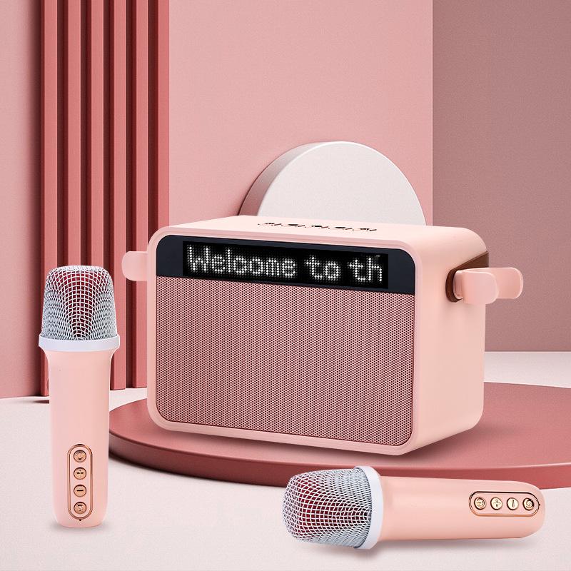 Портативная Все-в-Одном K-Song Bluetooth-колонка и Беспроводной микрофон розовый
Портативная Все-в-Одном K-Song Bluetooth-колонка и Беспроводной микрофон розовый