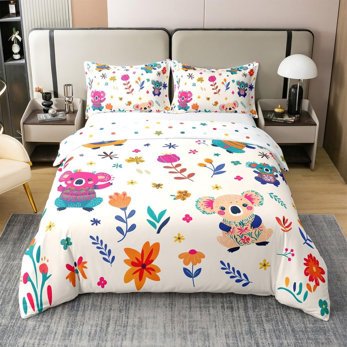 Cartoon Animal Duvet Cover Queen Size Trendy Wildflowers Camel Plants Floral Bedding Set Bedroom Decor For Boys Girls 3 Pcs EU Single(135x200cm)
Cartoon Animal Duvet Cover Queen Size Trendy Wildflowers Camel Plants Floral Bedding Set Bedroom Decor For Boys Girls 3 Pcs EU Single(135x200cm)