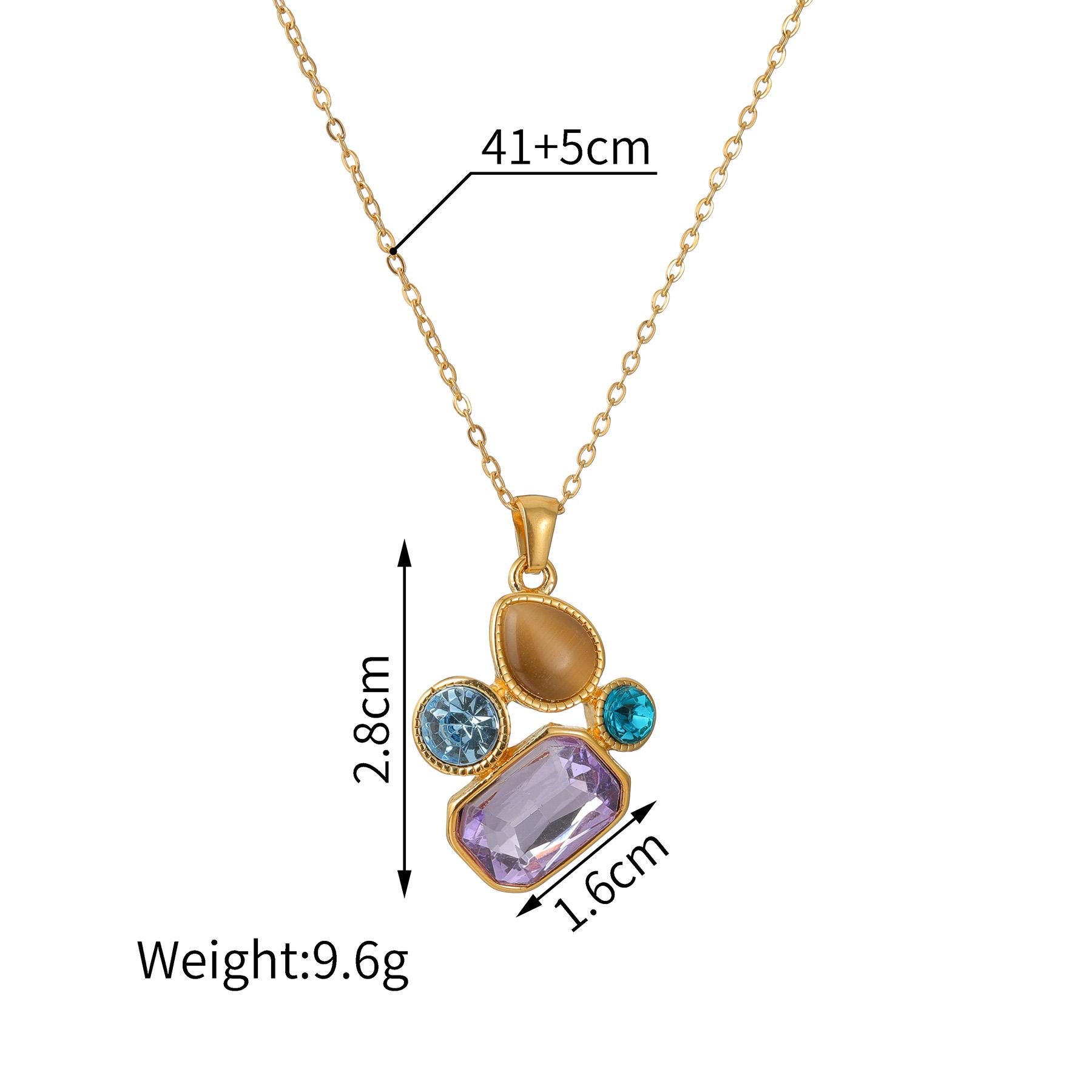 Atoztide Geometric Colorful Zircon Necklace Earring Jewelry Set for Women Stainless Steel Colored Stone Charm Set Chritmas Gift
Atoztide Geometric Colorful Zircon Necklace Earring Jewelry Set for Women Stainless Steel Colored Stone Charm Set Chritmas Gift