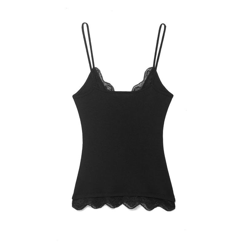 Summer V-Neck Lace Slim-Fit Top for Women - Wear Outside or as Inner Layer Large чорний
Summer V-Neck Lace Slim-Fit Top for Women - Wear Outside or as Inner Layer Large чорний