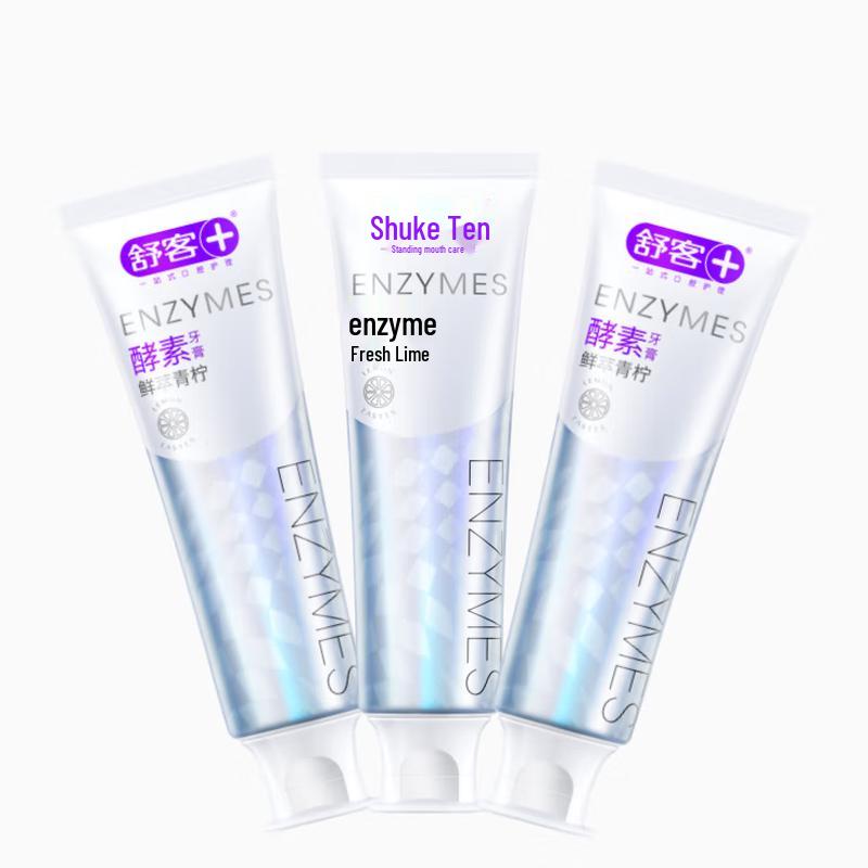Shuke Whitening Enzyme Toothpaste (Fresh Lime, 120g 3-Pack)
Shuke Whitening Enzyme Toothpaste (Fresh Lime, 120g 3-Pack)