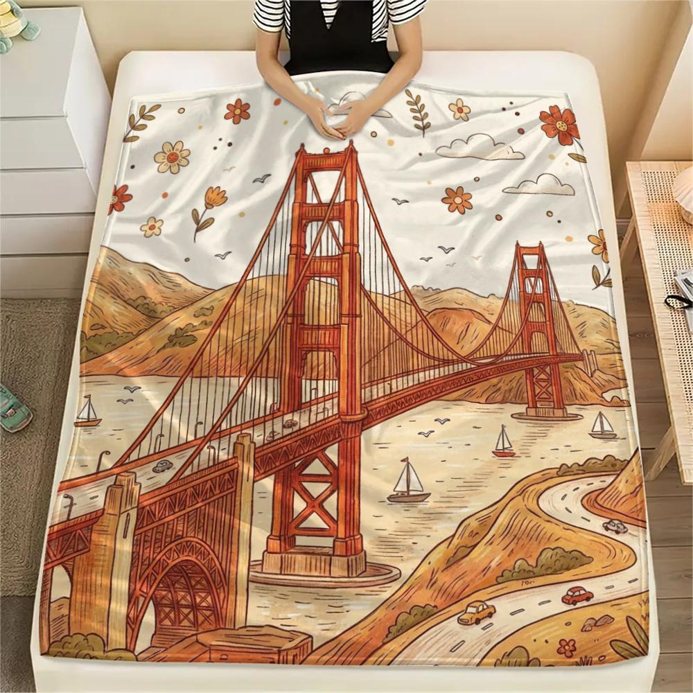 1PC Famous Attractions Print Flannel Blanket, High quality All Seasons, Home Decor, Warmth and Comfort, Perfect for Christmas Gifts 80cm x 120cm
1PC Famous Attractions Print Flannel Blanket, High quality All Seasons, Home Decor, Warmth and Comfort, Perfect for Christmas Gifts 80cm x 120cm