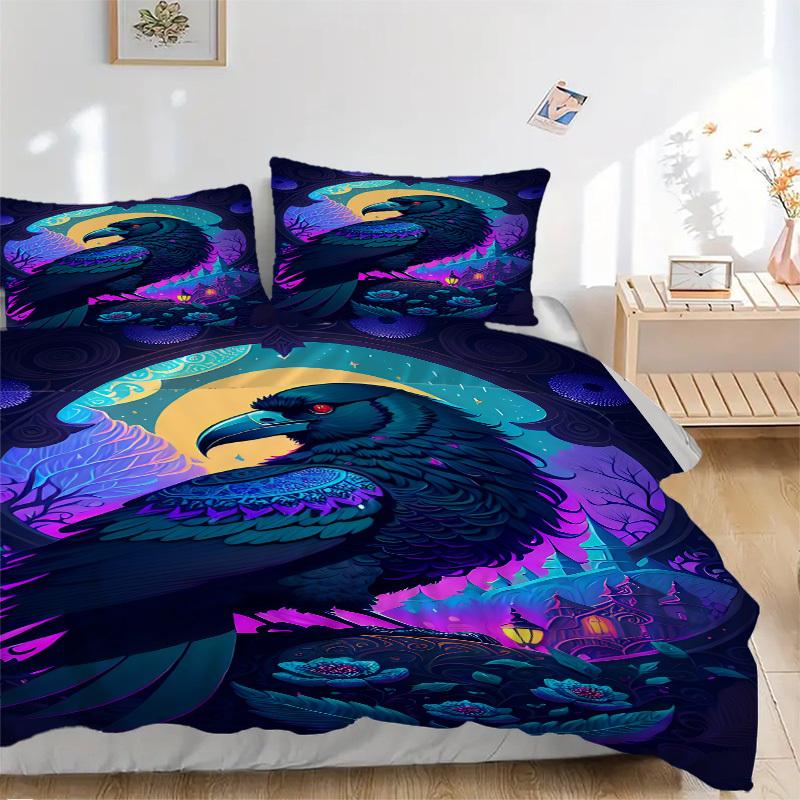 3pcs Raven Artwork Duvet Cover Set, Soft Comfortable Duvet Cover,Guest Room (1*Duvet Cover + 2*Pillowcase, Without Core) yy251104132 135x200cm
3pcs Raven Artwork Duvet Cover Set, Soft Comfortable Duvet Cover,Guest Room (1*Duvet Cover + 2*Pillowcase, Without Core) yy251104132 135x200cm