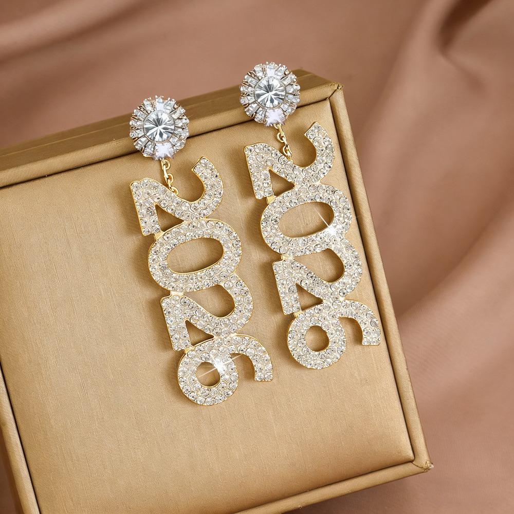 Elegant Design 2026 Earrings Vintage Aesthetic Sophisticated Style Long Drop Earrings Shiny Rhinestone Digital Pattern
Elegant Design 2026 Earrings Vintage Aesthetic Sophisticated Style Long Drop Earrings Shiny Rhinestone Digital Pattern