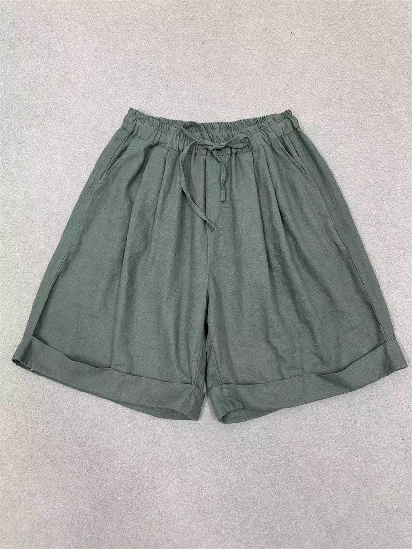 Johnature Casual Versatile Loose Wide-leg Shorts For Women Summer Style Comfortable Elastic Waist Shorts Pants One Size темно-зелений колір
Johnature Casual Versatile Loose Wide-leg Shorts For Women Summer Style Comfortable Elastic Waist Shorts Pants One Size темно-зелений колір