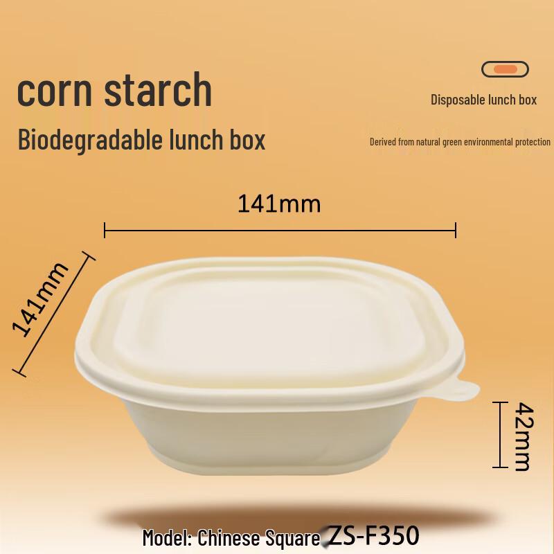 Compostable Square Takeaway Food Container
Compostable Square Takeaway Food Container