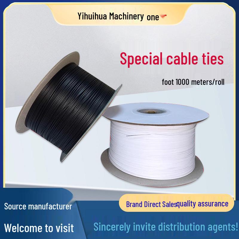 Multi-Purpose Cable & Cord Binding Machine with Reusable Plastic Ties Gold Thread Ties, 1 Box (8 Rolls, 1000m each)
Multi-Purpose Cable & Cord Binding Machine with Reusable Plastic Ties Gold Thread Ties, 1 Box (8 Rolls, 1000m each)