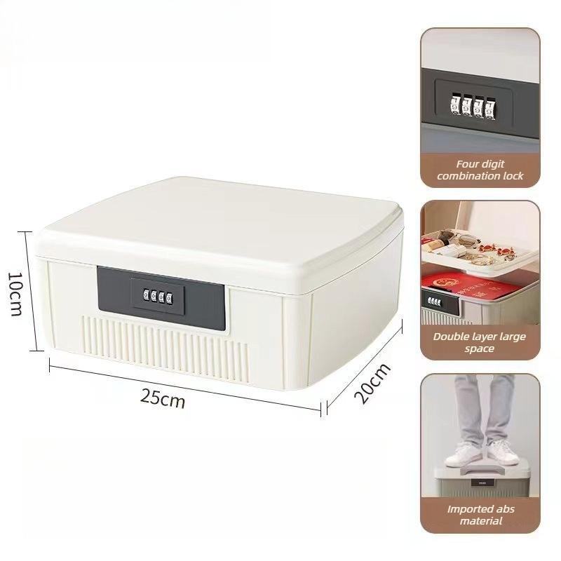 Password Storage Box Office File Storage Bins Bedroom Large Capacity Medicine Box with Lock Modern Home Storage Accessories білий
Password Storage Box Office File Storage Bins Bedroom Large Capacity Medicine Box with Lock Modern Home Storage Accessories білий