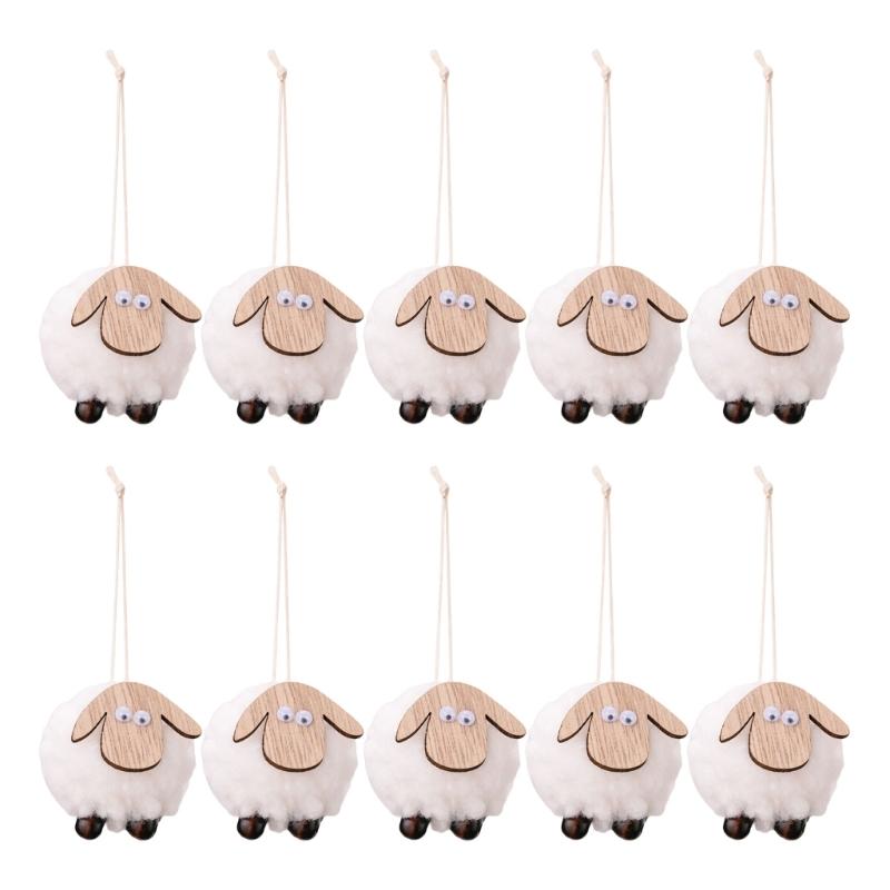 10Pcs Creative Felt Sheep Hanging Accent Holiday Ornament Handmade Felt Sheep Hangings for Christmas Decoration белый
10Pcs Creative Felt Sheep Hanging Accent Holiday Ornament Handmade Felt Sheep Hangings for Christmas Decoration белый