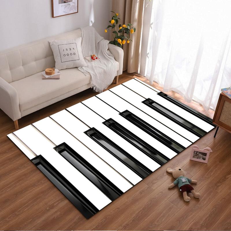 Stylish black and white piano keys rug for modern homes Suitable for use as an anti-slip game mat for living room and bedroom sofas 40x60cm( 15x23in )
Stylish black and white piano keys rug for modern homes Suitable for use as an anti-slip game mat for living room and bedroom sofas 40x60cm( 15x23in )