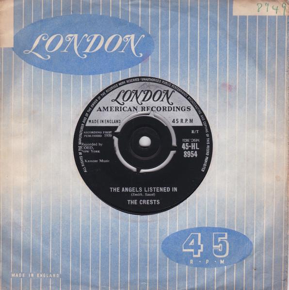 7inch Record CRESTS - The Angels Listened In 45HL8954 London Records, 1959 UK Rock Used
7inch Record CRESTS - The Angels Listened In 45HL8954 London Records, 1959 UK Rock Used